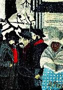 Horace pippin john brown pa vag till sin avrattning oil on canvas